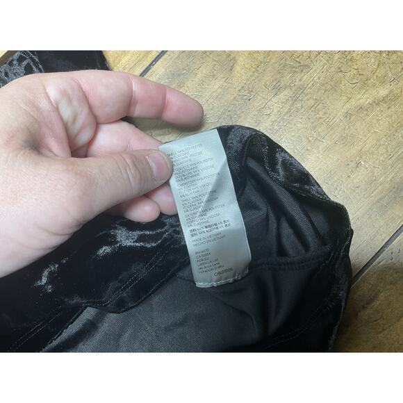 Free People Long Sleeve Velvet Square Neck Whimsigoth Blouse Women's Size S - Picture 9 of 12